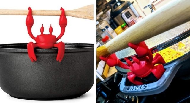 Unusual Kitchen Gadgets Crab Spoon Holder
