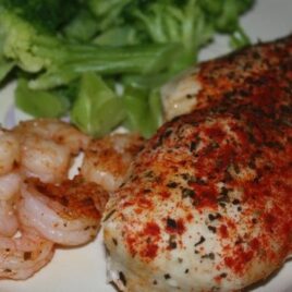 Chicken and Shrimp Steamed