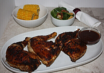 using recipe flakes corn chicken baked Barbecue Quarters Oven to in How Rotisserie Chicken Cook a