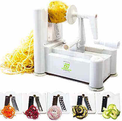 5-Blades vegetable spiralizer 