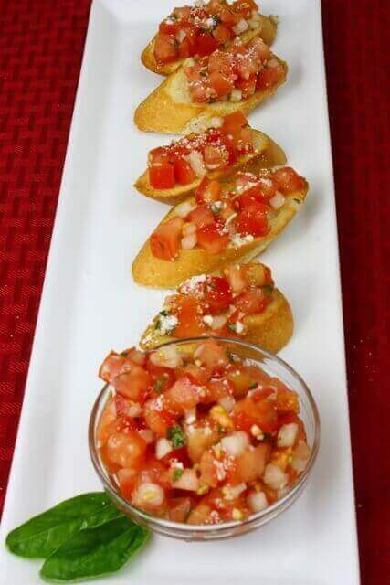 What is in Bruschetta