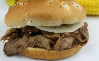 Slow Cooker Hot Roast Beef Sandwich