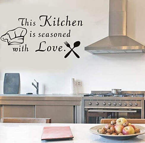 This Kitchen is Seasoned with Love Funny Kitchen Wall Decals