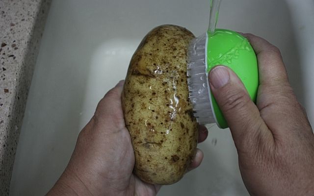 Clean Baked Russet Potatoes